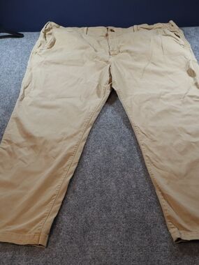 American Eagle Khaki Straight Leg Chino Pants Mens 44x29 Beige Casual